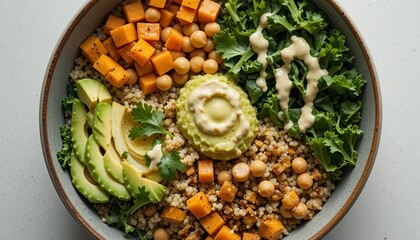 portions of healthy food