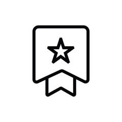 High-Quality Vector Icon Star Rating, Favorite, Bookmark, Top Choice, Premium Quality