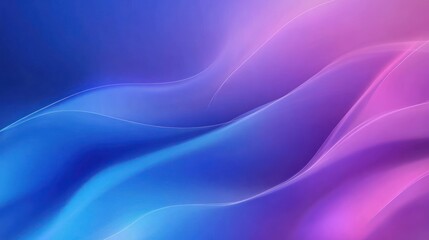 Obraz premium Abstract fluid gradient waves background in shades of blue, purple and pink
