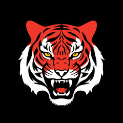 Head tiger ilustration