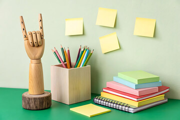 Fototapeta premium School supplies on a table