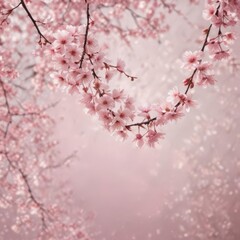 Fototapeta premium pink cherry blossom, cherry blossom sakura, pink cherry blossom in spring
