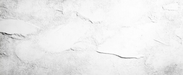 Fototapeta premium White concrete wall texture background with subtle grunge details, minimalistic black and white surface for design presentations