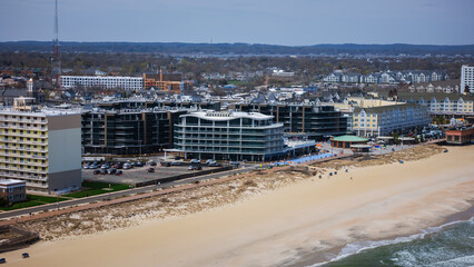 Aerial Drone of Long Branch New Jersey Shore 