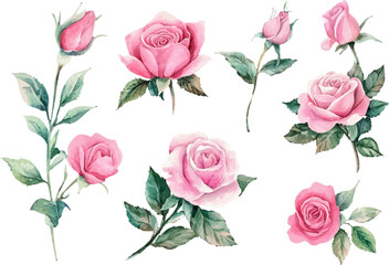 Modern Hand-Drawn Watercolor Cloud Clipart