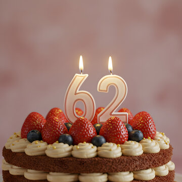  sixty two years old birthday cake 