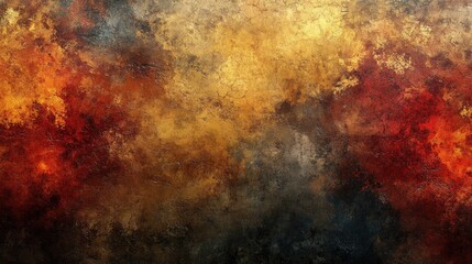 Fototapeta premium Abstract textured painting with vibrant hues.