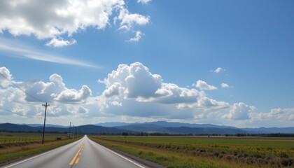 Scenic drive through open fields and mountains rural landscape nature photography clear sky tranquil viewpoint