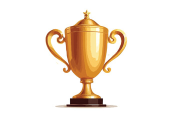 Fototapeta premium Golden trophy cup award