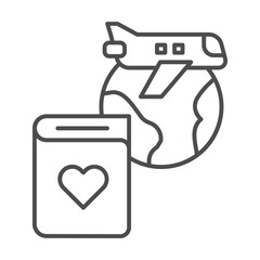 Honeymoon Icon Set Multiple Style Collection