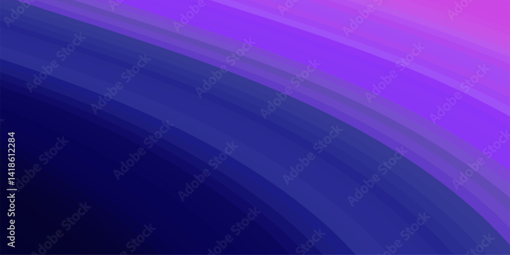 Leinwandbilder abstract curved lines in shades of purple and blue, creating a gradient effect