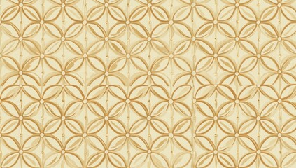 Fototapeta premium Beige floral pattern background texture.