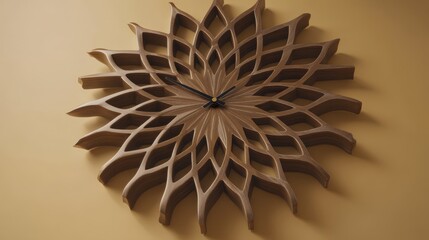 Abstract geometric clock frame innovative-1 - home concept luxury