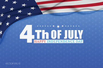 Star Pattern Independence Day Celebration Poster