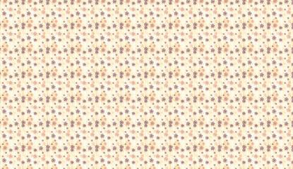 Delicate rose pattern repeating seamlessly, featuring stylized blossoms ideal for textile design, wallcoverings, decorative backgrounds