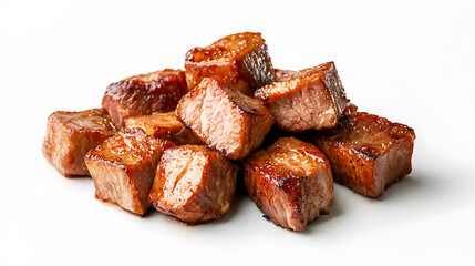 Delicious tender beef cubes recipe kitchen food preparation home close-up culinary delight