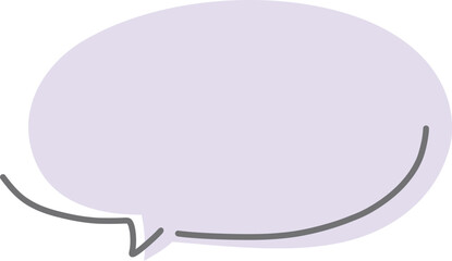 色付き吹き出しのイラスト素材