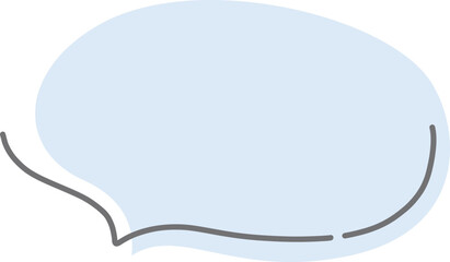 色付き吹き出しのイラスト素材