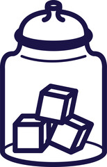 Obraz premium Handdrawn Coffee Element Line Style