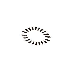 eye, technology geometric symbol simple logo vector