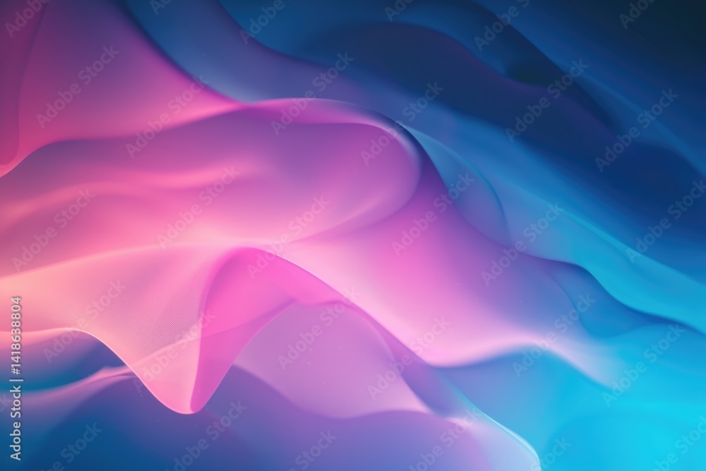 Poster soft blurred pink and blue bokeh light background. abstract image of pink and blue with light and wa