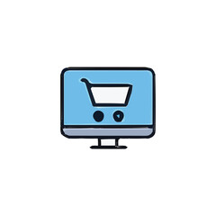 vector illustration of elements with Shopping symbols	