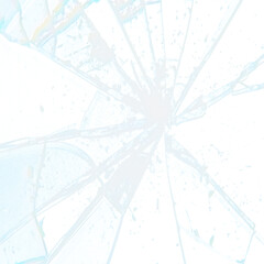 abstract broken glass white background	