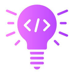 Fototapeta premium idea gradient icon