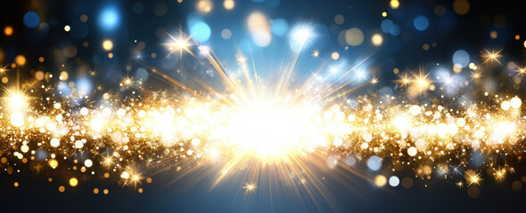 Naklejka premium Sparkling explosion of light