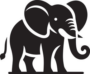 Beautiful Black Elephant Vector Silhouette Art This Is An Editable And Printable Vector Eps File
