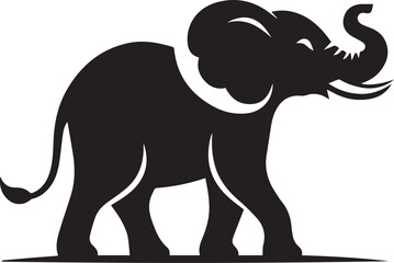 A Elephant Vector Art Illustration EPS File
