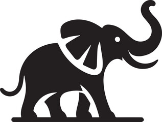 A Elephant Vector Art Illustration EPS File
