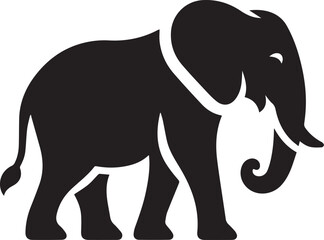 A Elephant Vector Art Illustration EPS File
