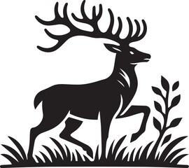 A Deer Vector Art Illustration EPS File
