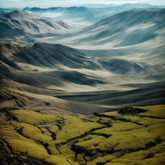 Fototapeta premium sunrise in the mountains