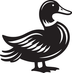 A Duck Vector Art Illustration EPS File
