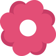 Flat Vector Flower Shape