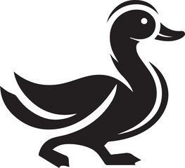 A Duck Vector Art Illustration EPS File

