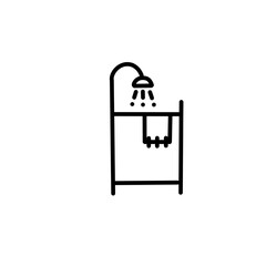 Pool shower icon