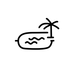 Outdor pool icon