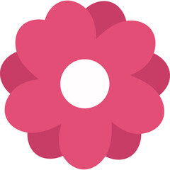 Flat Vector Flower Shape