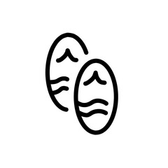 Pair of flip flops icon