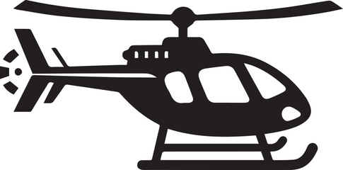 A Helicopter Vector Art Illustration EPS File
