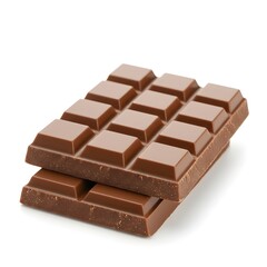 chocolate bar on white background