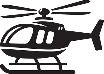 A Helicopter Vector Art Illustration EPS File

