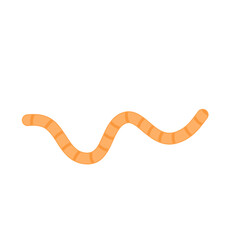 Naklejka premium Cartoon parasite worm illustration 