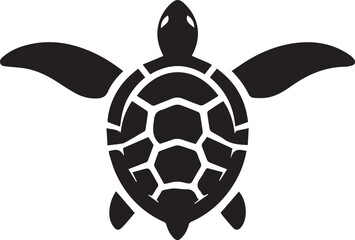 Obraz premium Turtles Journey Vector Graphic of Turtle Exploring the Mysteries of the Sea