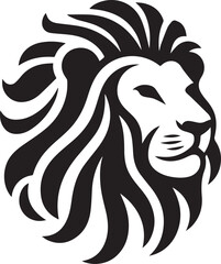 Fototapeta premium Beautiful Black Lion Vector Silhouette Art This Is An Editable And Printable Vector Eps File 
