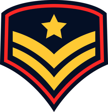 Soldier Badge Vector Design Element