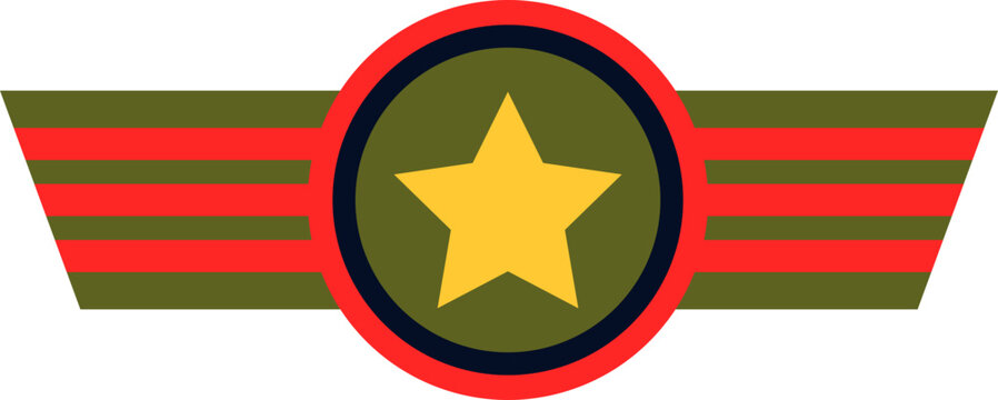 Soldier Badge Vector Design Element